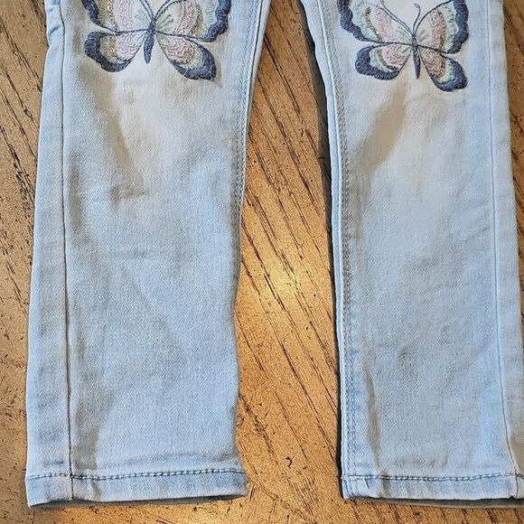 Stretchy denim butterfly jeans size 4 - Picture 4 of 12